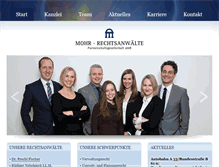 Tablet Screenshot of mohrpartner.de